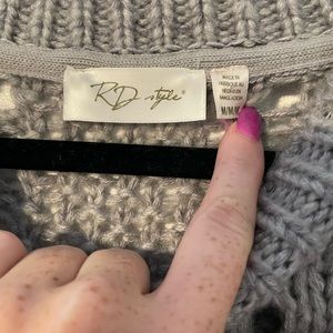 Boutique Oversized Grey Sweater